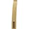 Ekena Millwork 3-inch W x 16-inch D x 22-inch H Lafayette Rough Cedar Woodgrain TimberThane Knee Brace, Primed BRCUR03X16X22LFTRCPR - alternate 3